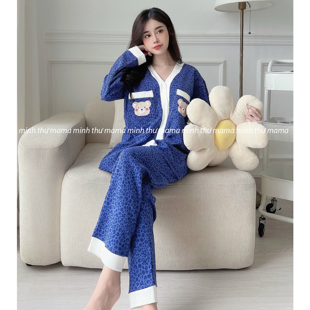 Bộ bầu - bộ sau sinh - chất liệu cotton - kiểu mới thời trang ( Da Cá - Da Báo -Dài )