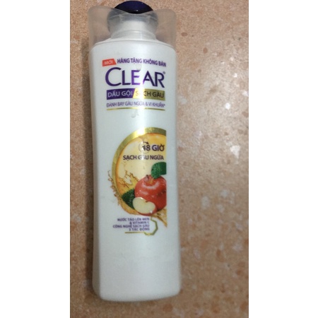 sỉ combo 15 chai dầu gội CLEAR thảo dược táo lên men dùng cho tóc kho và yếu 142ml.