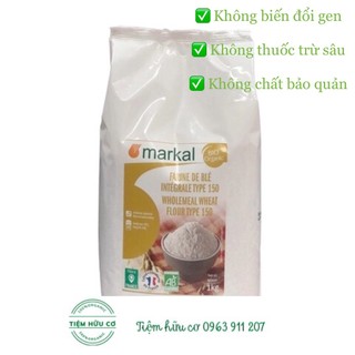 Bột mì nguyên cám hữu cơ t150 markal 1kg/500g-date:11/2023
