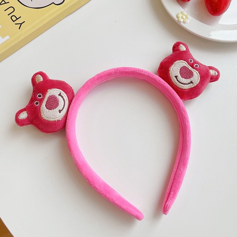 Cài tóc gấu dâu tây lotso dễ thương nữ đẹp hot trend hàn quốc De Perier