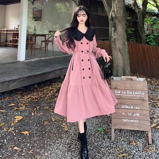 Váy thu đông🍂🍂 dáng xoè🍿 eo buộc nơ🍭🍭 chất liệu nhung tăm