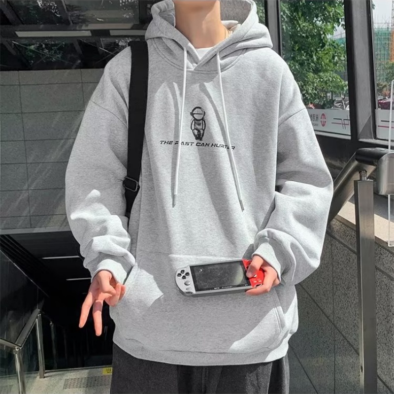 Áo hoodie Dáng Rộng In Họa Tiết Hoạt Hình Phong Cách Nhật Bản Thời Trang Cao Cấp Cho Nam