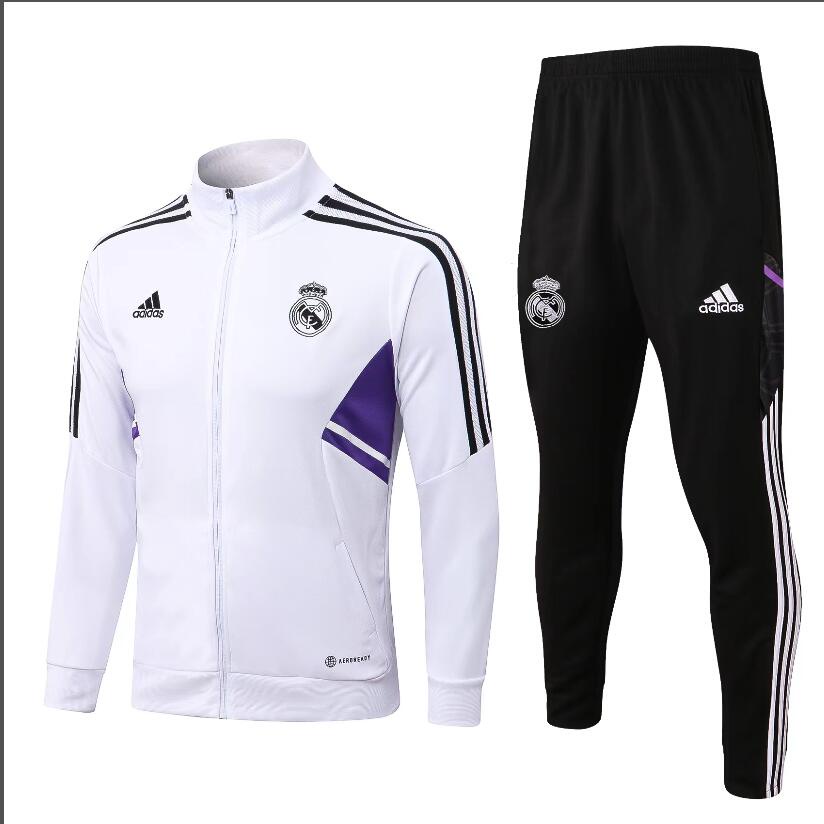 Áo Khoác Real Madrid Tay Dài Màu Trắng Thời Trang 2022 / 23 | Jersey