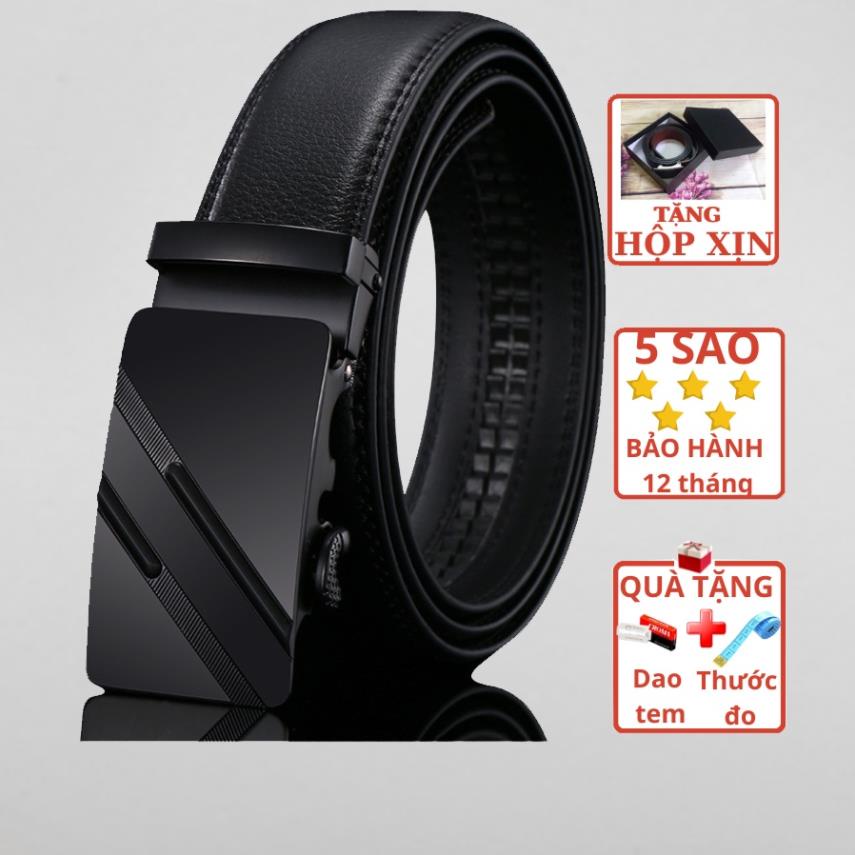 Thắt Lưng Nam Cao Cấp, Dây Nịt Nam Giá Rẻ TL store, Bản To 3,5cm, Khóa Kim Loại Tự Động, Phối Quần Âu Công Sở ®️