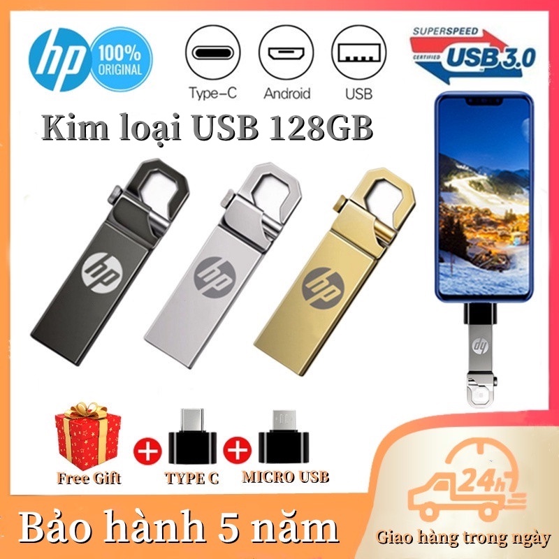 Usb 3.0 Dung Lượng 128GB Bằng Kim Loại Chống Nước