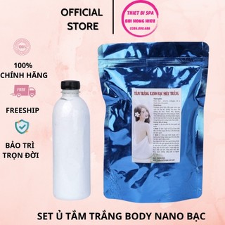 Set Ủ Tắm Trắng Body Nano Bạc Dùng Cho Cá Nhân Và Spa