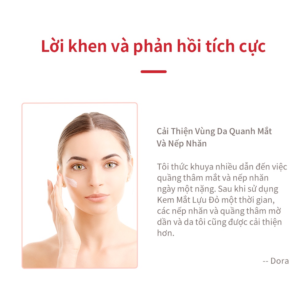 Kem dưỡng da mắt chiết xuất lựu BREYLEE làm trắng sáng da hiệu quả 0.71 fl oz / 20g