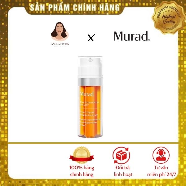 Serum làm sáng da thế hệ mới Murad Vita-C Glycolic Brightening Serum (hàng tách set - không vỏ hộp)