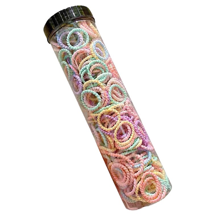 300 Dây Buộc Tóc Cao Su Hình Viên Đạn