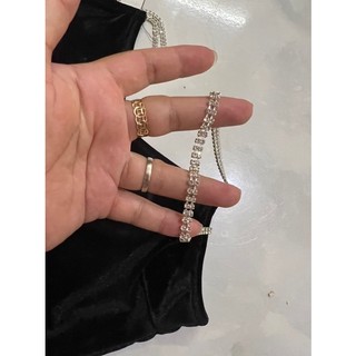 ĐẦM Hai dây đính đá dư xịn.