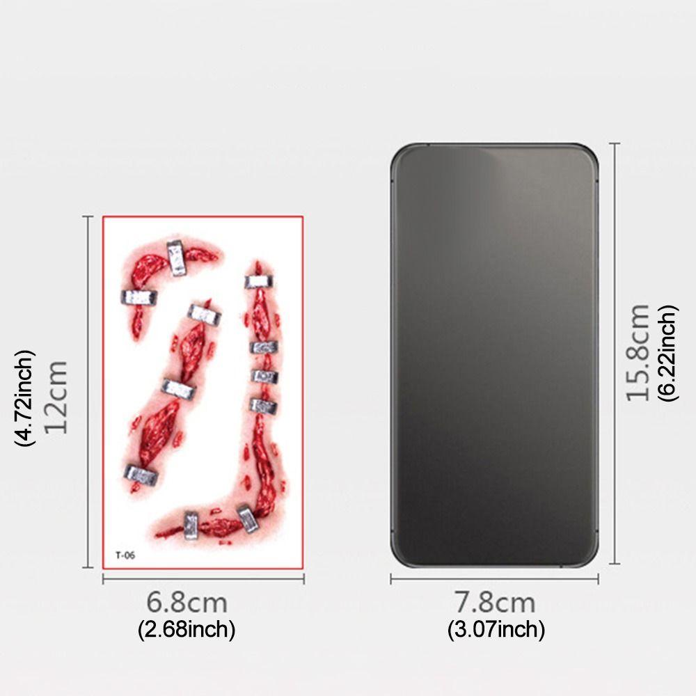 Gswltt 10 cái / bộ halloween face sticker hot halloween trang trí nội thất hình xăm không thấm nước