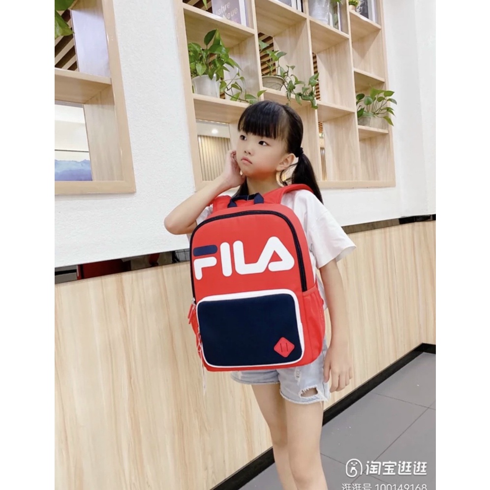 balo cho bé tiểu học fila kid size 40x28x13cm hàng xuất âu đủ màu