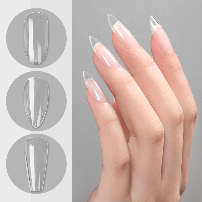 Set 120 / 100 Móng Tay Giả Che Phủ Toàn Diện Cho Salon