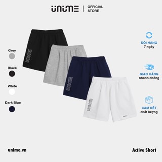 Quần short thể thao nam nữ Unime Essential Active