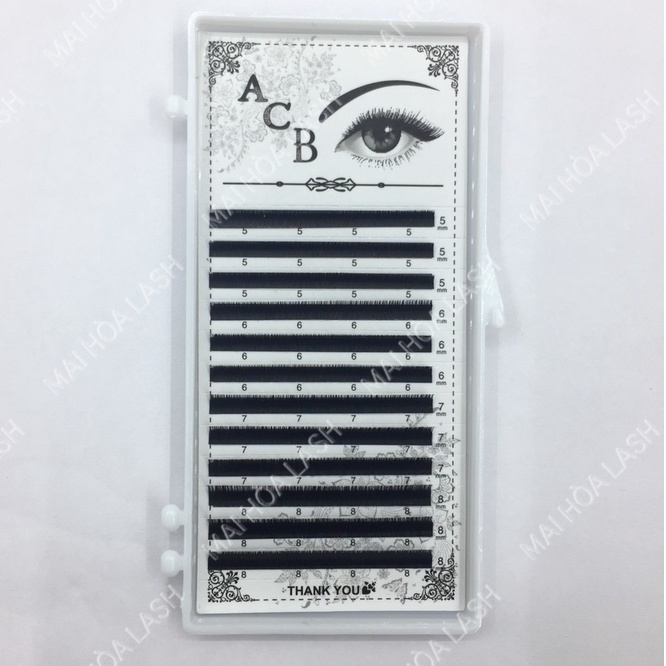 Mi KHAY dưới cong J _ B mix  mm _ Dụng cụ nối mi _Mai Hòa Lash