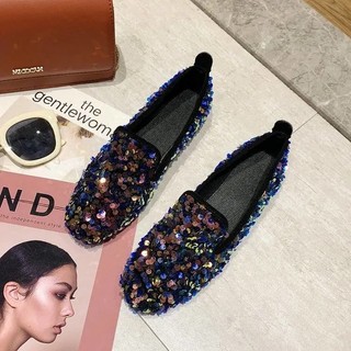 Giày Lười Đế Bằng Thiết Kế Dễ Thương Cho Nữ Sinh
