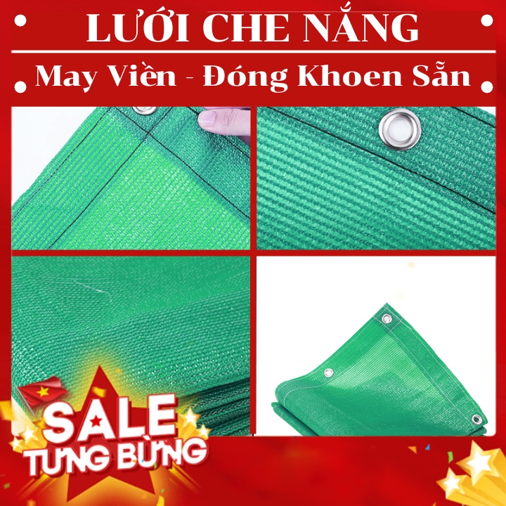 Lưới Che Nắng Nam Việt - Hàng Thanh Lý - May Viền Đóng Khoen Sẵn - Giá Bán Trên 1 Mét Vuông