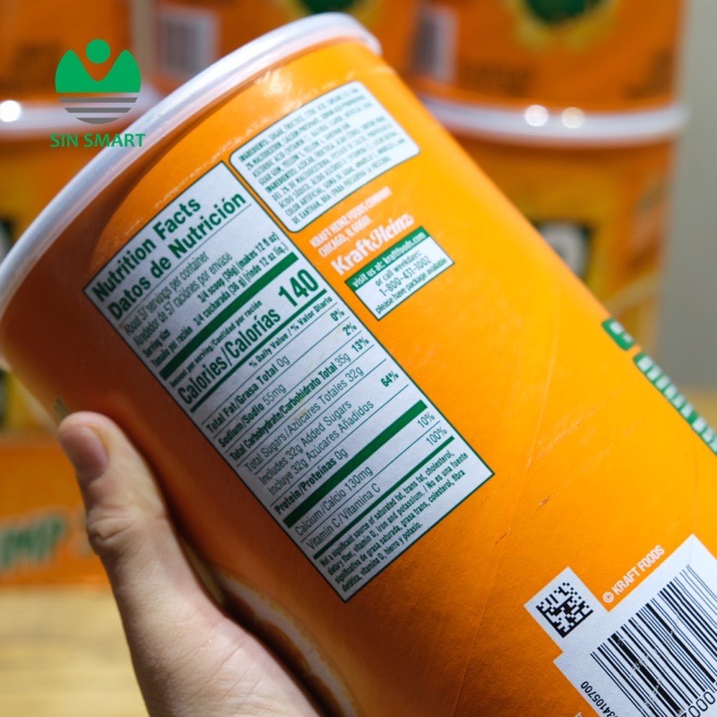 Bột Cam Tang 2.04kg Mỹ, Thơm Ngon,Giàu Vitamin C,Tăng Sức Đề Kháng