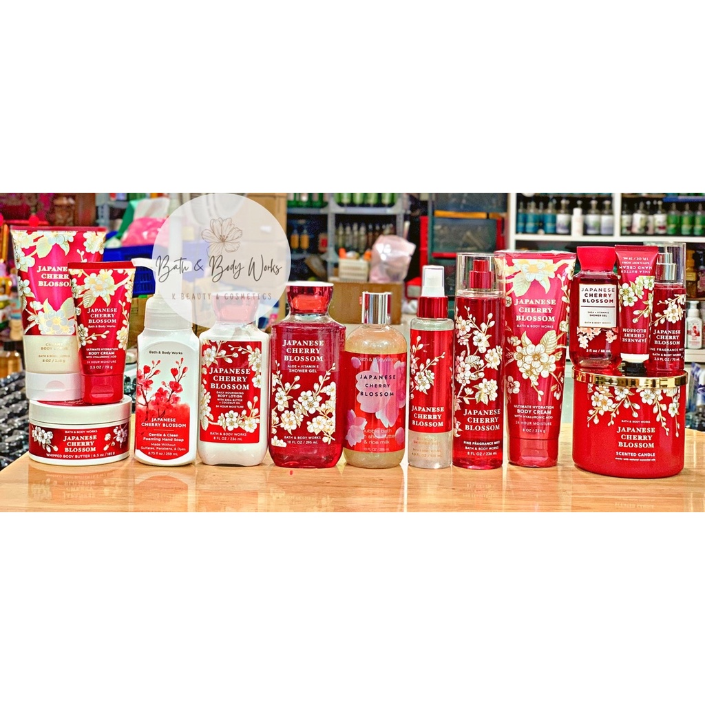 🌸NEW 🌸 Sản Phẩm Tắm Lotion Xịt Thơm Toàn Thân Bath & Body Works - Japanese Cherry Blossom🌱