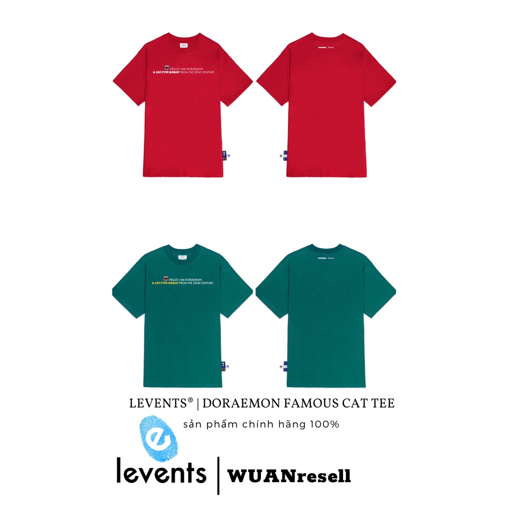 LEVENTS® | DORAEMON FAMOUS CAT TEE/RED/GREEN