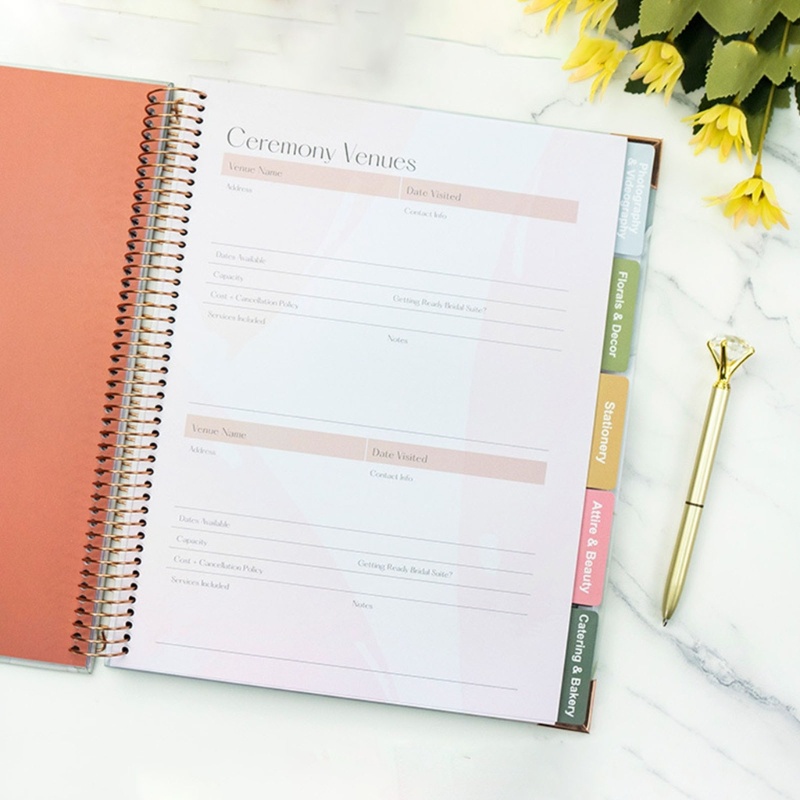 Sổ Kế Hoạch Đám Cưới Sổ Kế Hoạch Hoa