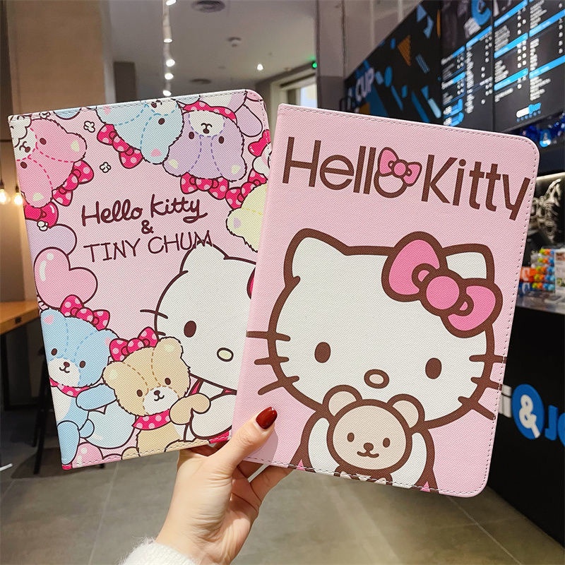 Ốp Lưng Máy Tính Bảng Hình Hello Kitty Dành Cho apple iPad9 9.7 10.2 inch mini6 air4 / 4