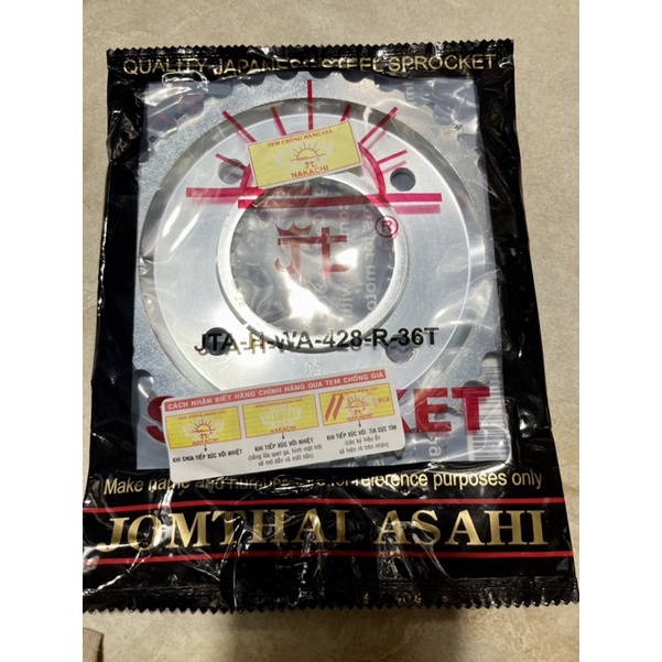 Dĩa Mặt Trời DID Nhật Honda Wave S, Wave RS 36T JOMTHAI