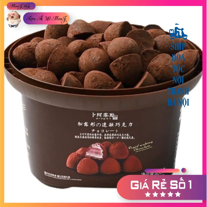 Hộp socola 408g Socola tươi, nama chocolate xô 80 viên