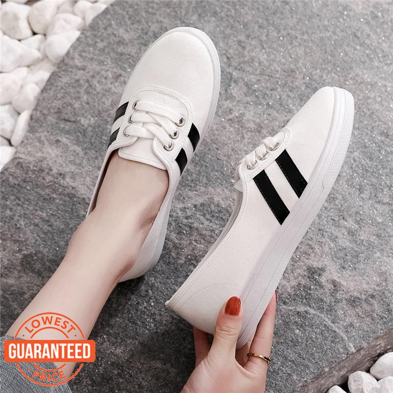 Pim Hàng Sẵn Sàng⭐️Giày Thể Thao Vải Bạt Phong Cách Ulzzang Hàn Quốc Thời Trang Mùa Thu Dành Cho Nữ Size 30-40 XZ29933