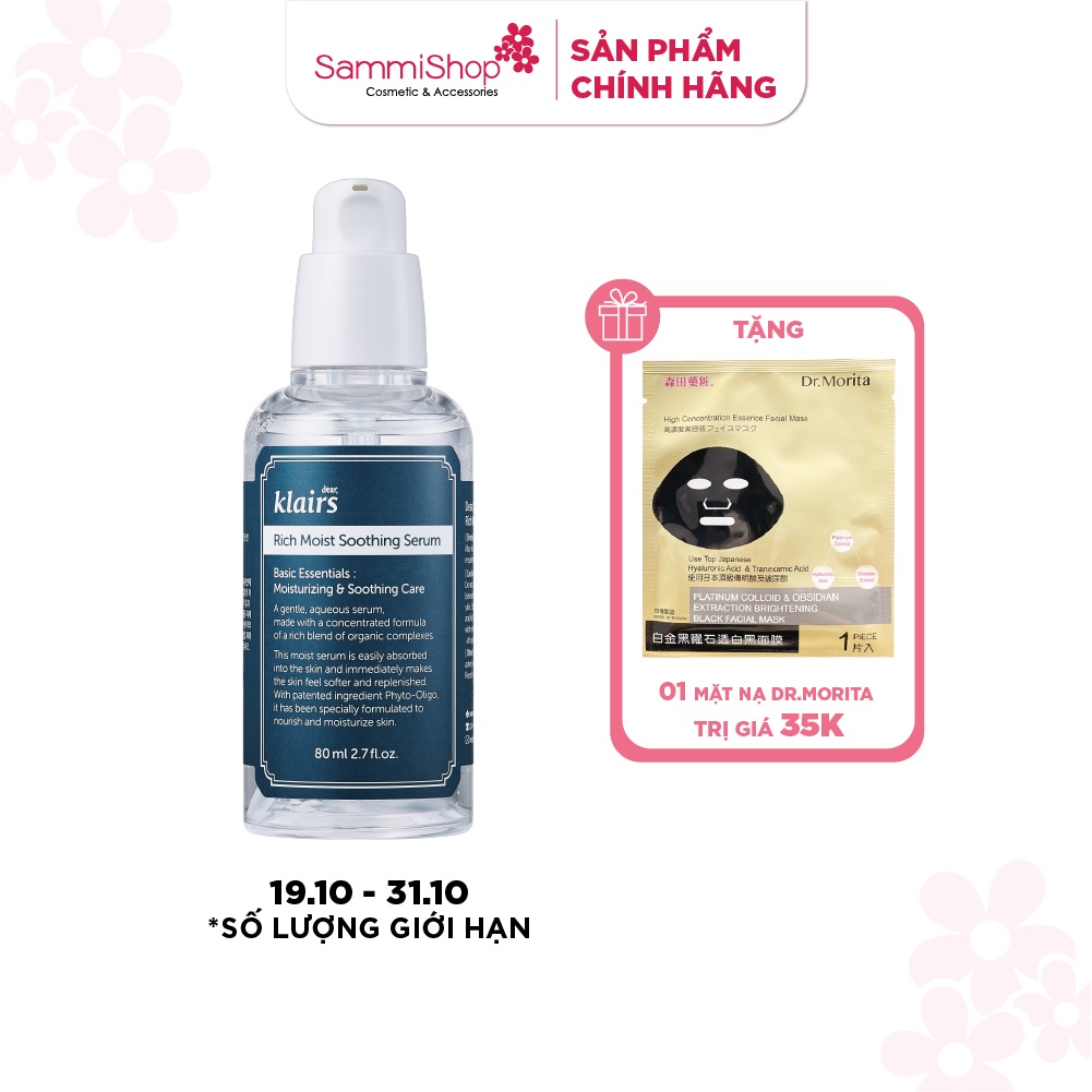 ❣Tinh chất dưỡng ẩm Klairs Rich Moist Soothing Serum
