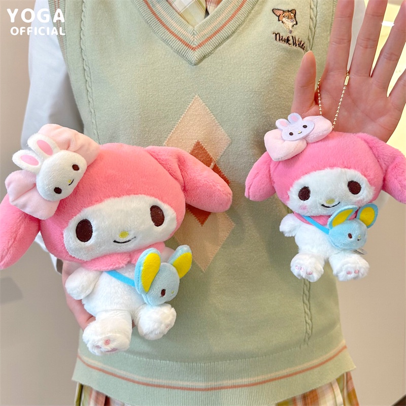 Gối Nhồi Bông Hình Kuromi My Melody Cinnamoroll Dễ Thương Cho Bé