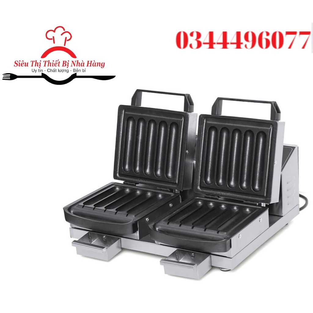 Máy nướng bánh mỳ que, nướng xúc xích, hotdog. Máy nướng bánh mì có tay cầm CAO CẤP, Bảo hành dài hạn