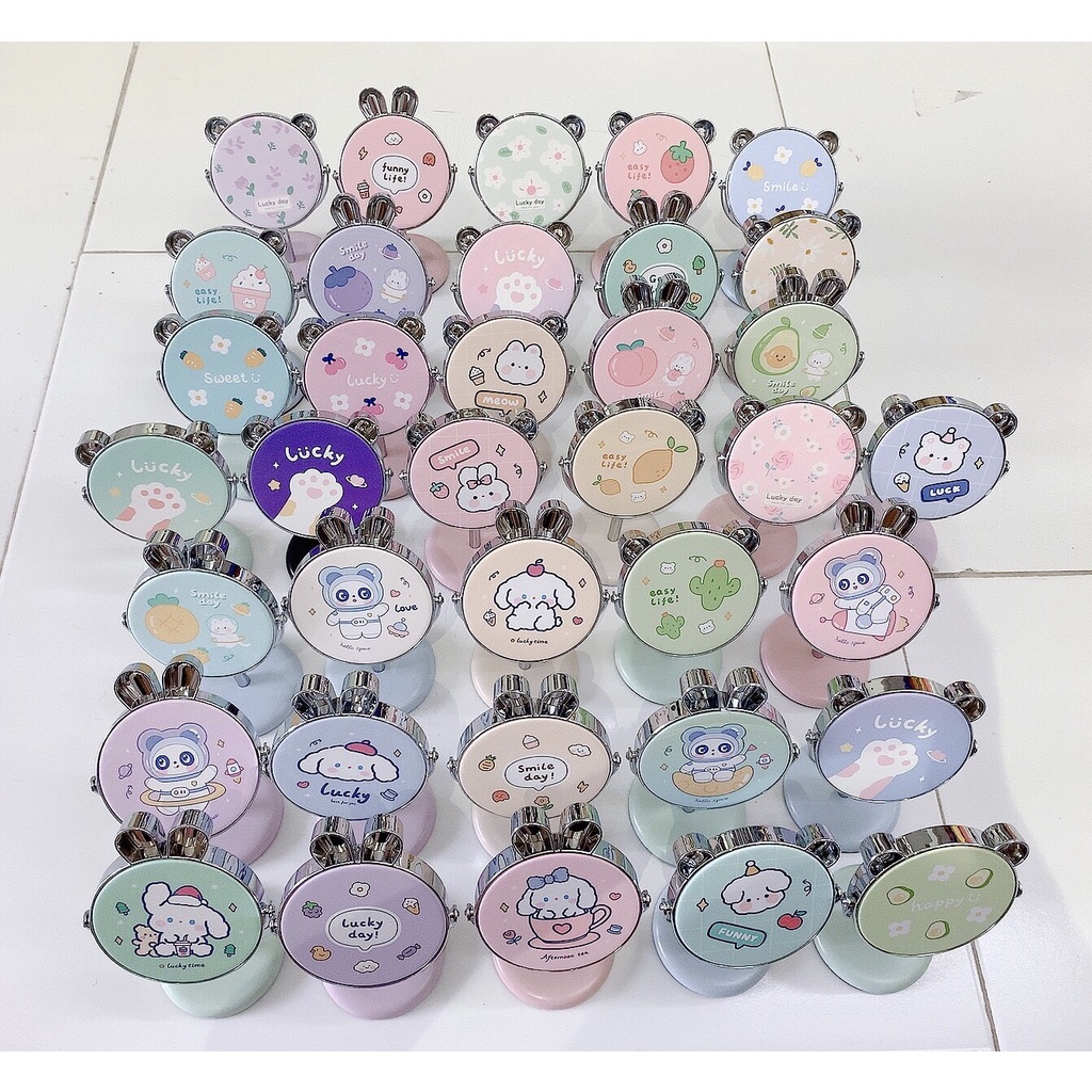 Gương Mini Để Bàn Có Tai Xoay 360 Độ Cực Chắc Chắn