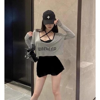 Sét 3 món áo in chữ quần rút dây