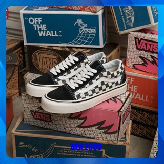 Giày Nam Nữ Dây Buộc Vans Classic, Giày Vans Caro Đen Trắng Full Box Bill Dễ Phối Đồ 2022