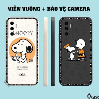Ốp lưng Vivo V23E / S10E in hình gấu chú chó dễ thương cạnh viền vuông có bảo vệ camera