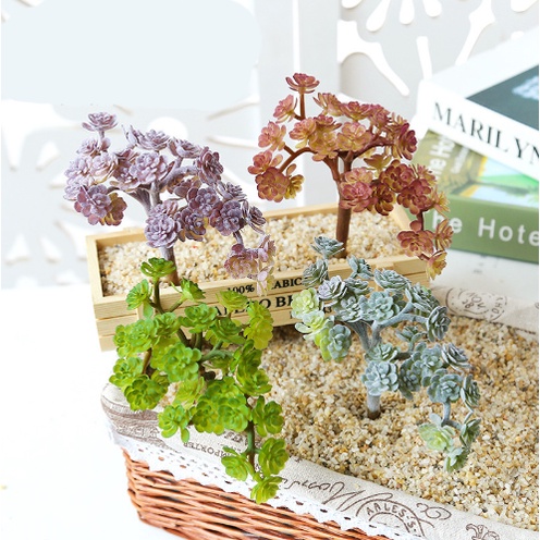 Sen đá giả nhiều đầu aeonium SEN19 sen đá nhân tạo trang trí để bàn chụp ảnh nhà cửa hàng decor vintage sự kiện