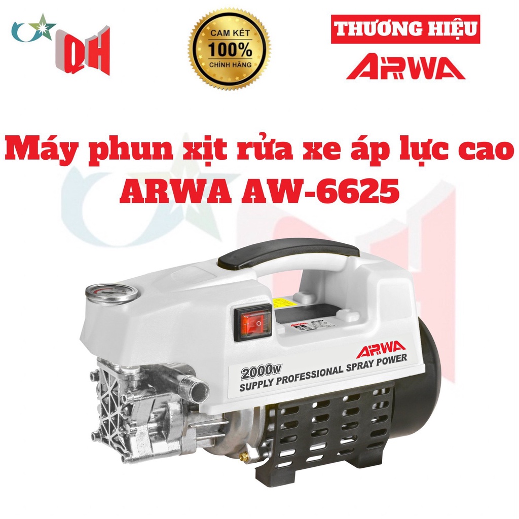 Máy Bơm Xịt Rửa Xe Áp Lực Cao 2000W ARWA AW-6625 - HÀNG CHÍNH HÃNG