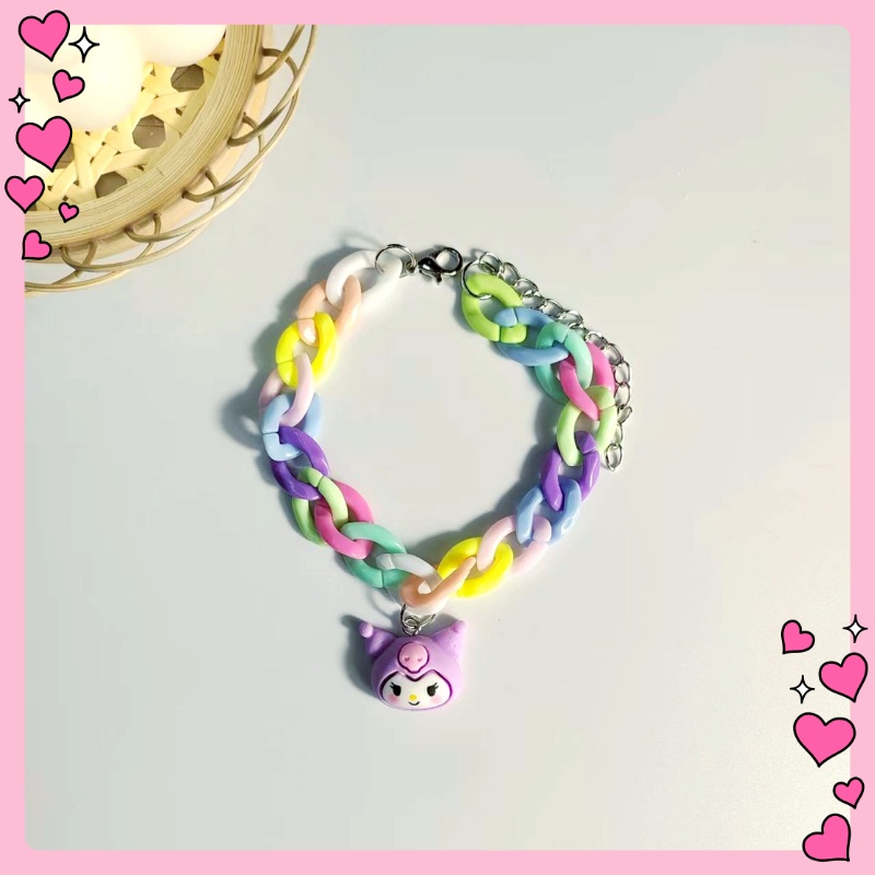 SANRIO Vòng Tay Cầu Vồng Dễ Thương Cho Nữ