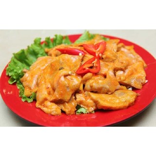 Vú heo ướp chao sa tế (500g)