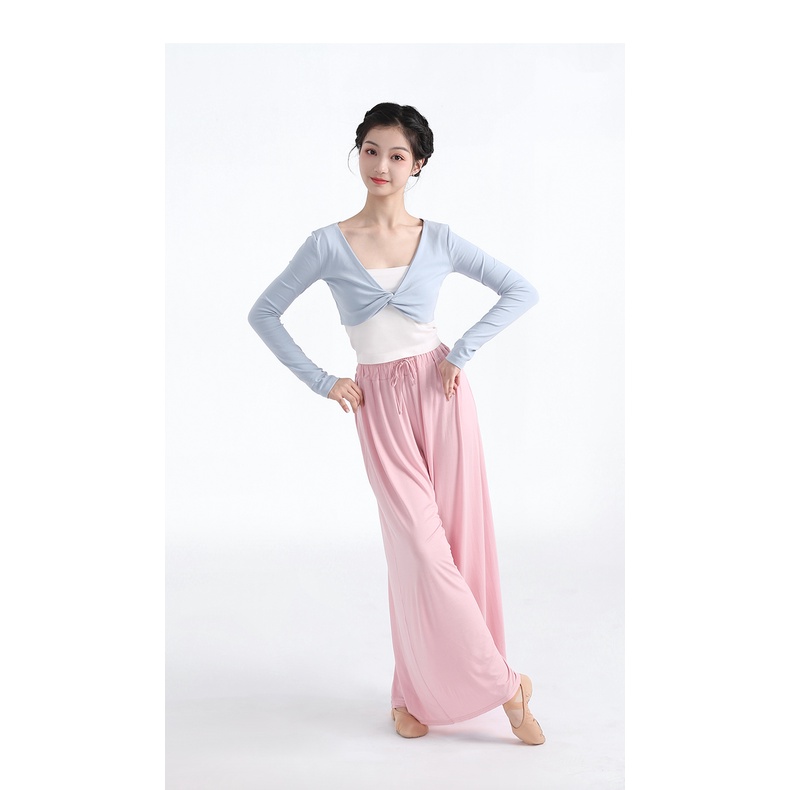 Bộ Trang Phục Múa Tay Dài Thắt Nút Phong Cách Trung Hoa Dành Cho Nữ