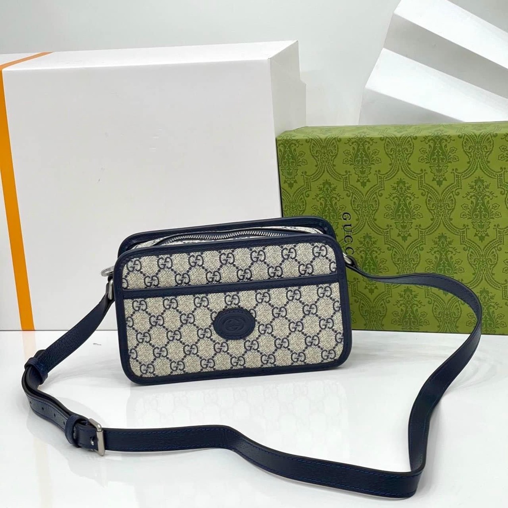 Túi đeo chéo Gucci Bag họa tiết monogram LA 2022 on web fullbox