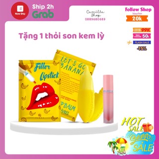 Son chuối khử thâm môi filler collagen lipstick