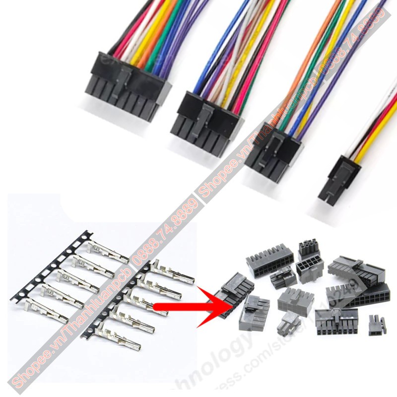 Combo 25 Đầu cắm 6+2 VGA và 200 cos 5557
