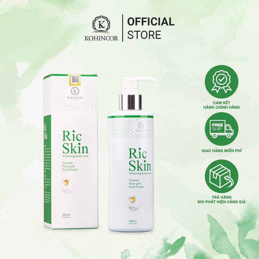 Sữa tắm trắng da Ric Skin WHITENING BODY WASH Kohinoor / 300ml