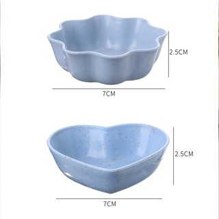 [FREESHIP] SET 5 Chén Đựng Nước Chấm Gia Vị Chén Cho Bé Ăn Dặm Làm Từ Lúa Mạch