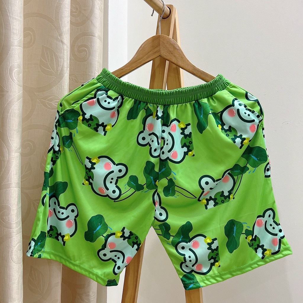 Quần Short hoạt hình Unisex BST 02 ❤️ Quần đùi nam nữ mặc nhà Freesize 38-65kg Molly Fashion