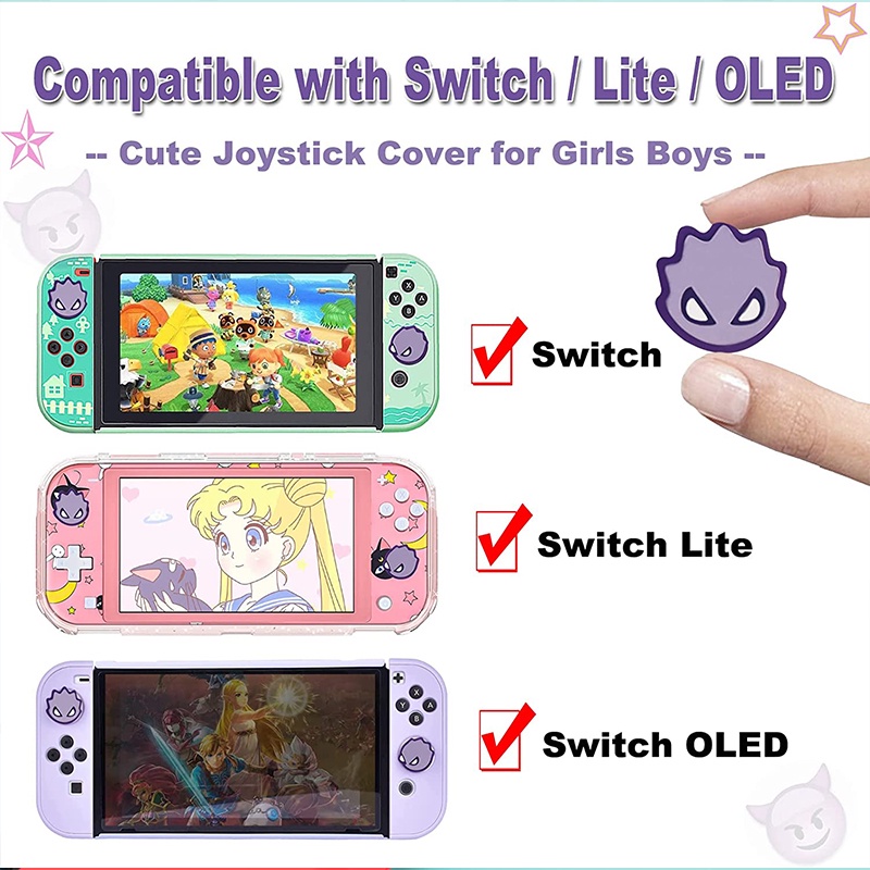 Nút Bọc Cần Điều Khiển Chơi Game Nintendo Switch / OLED / Switch Lite Bằng Silicon Mềm Dễ Thương