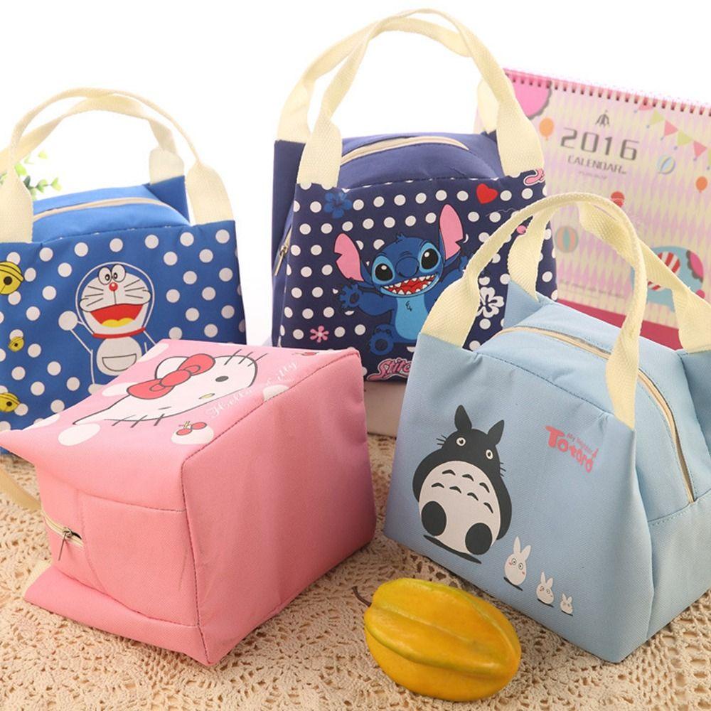 Túi Giữ Nhiệt Đựng Hộp Cơm Trưa Hình Thú Dễ Thương