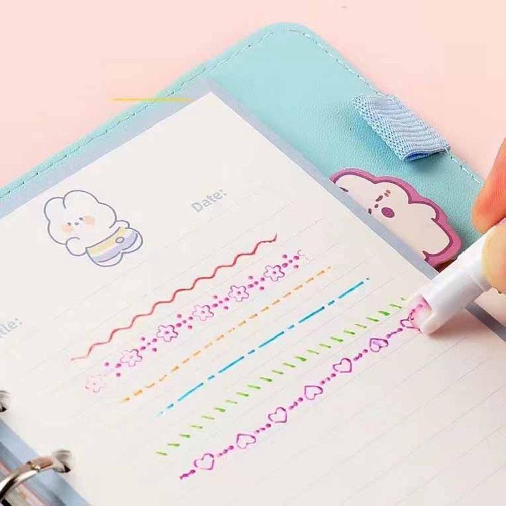 Augustina Bút Đánh Dấu Dạng Cong Hình Hoa Nghệ Thuật Dành Cho Học Sinh / Văn Phòng / Trường Học